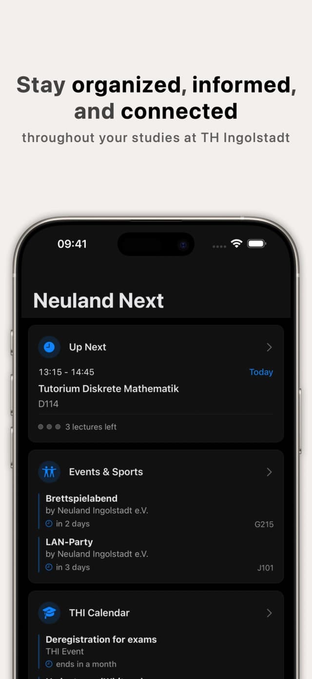 Screenshots of Neuland Next